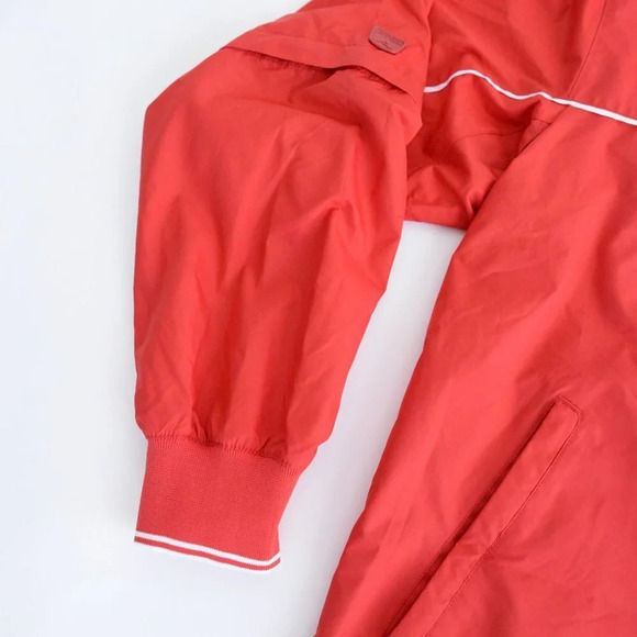 Antigua Red  Quarter Zip w Removable Sleeves Golf Windbreaker Size Medium - Picture 9 of 11